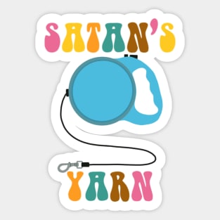 Satan’s Yarn Funny Veterinary Sticker